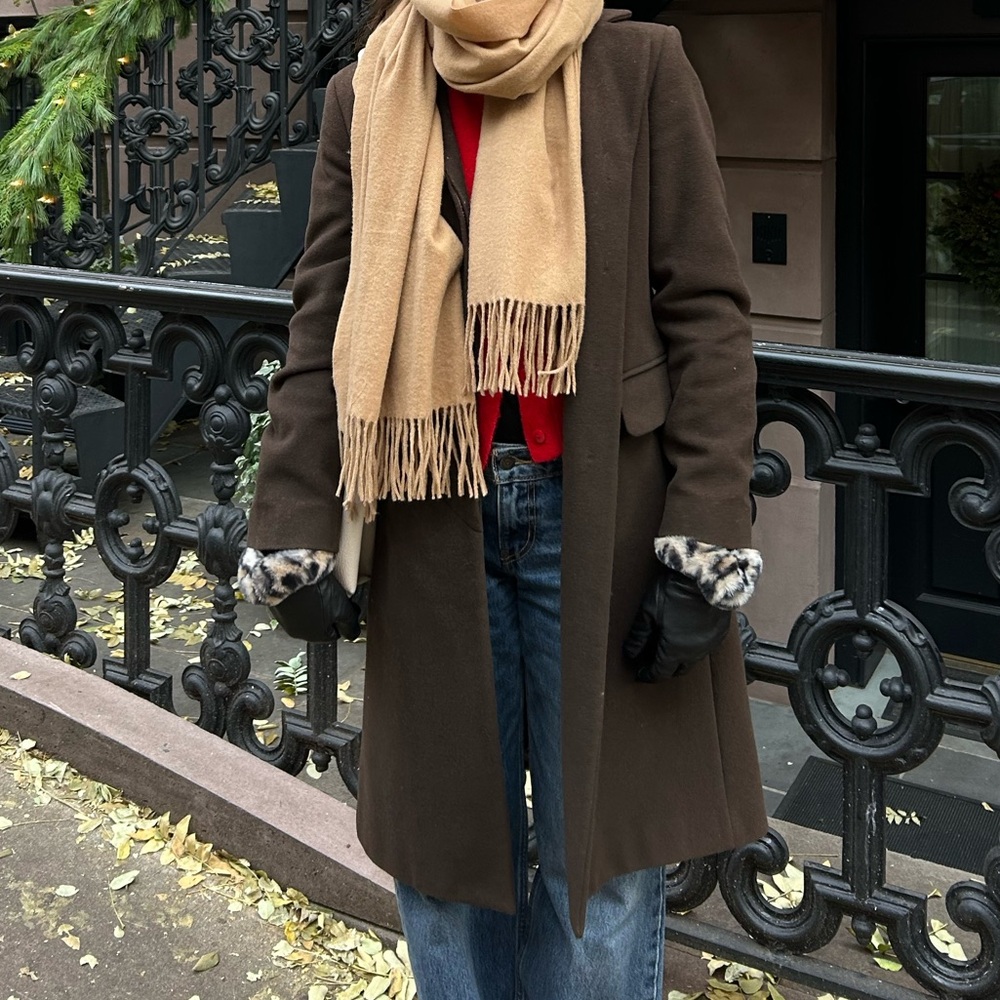 Brown wool coat